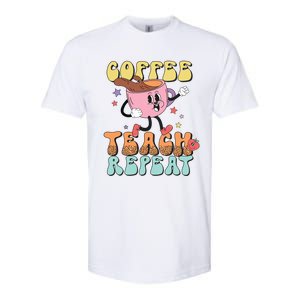 Coffee Teach Repeat Great Gift Softstyle CVC T-Shirt