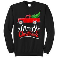 Christmas Tree Red Truck Pajama Vintage Buffalo Plaid Truck Sweatshirt