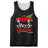 Christmas Tree Red Truck Pajama Vintage Buffalo Plaid Truck Mesh Reversible Basketball Jersey Tank