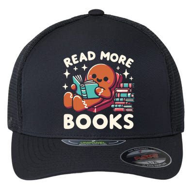 Christmas Teacher Read More Books Funny Women Flexfit Unipanel Trucker Cap