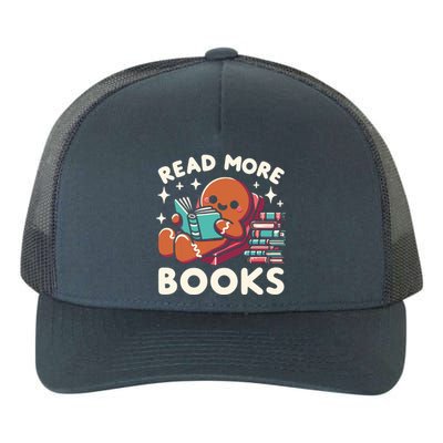 Christmas Teacher Read More Books Funny Women Yupoong Adult 5-Panel Trucker Hat