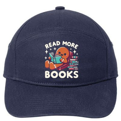 Christmas Teacher Read More Books Funny Women 7-Panel Snapback Hat