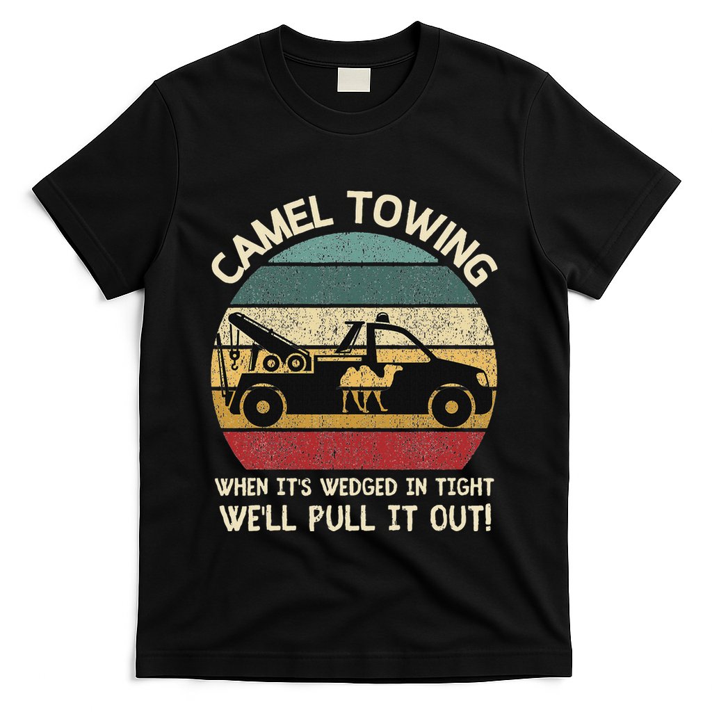 Camel Towing Retro Adult Humor Saying Funny Halloween Gifts T-Shirt