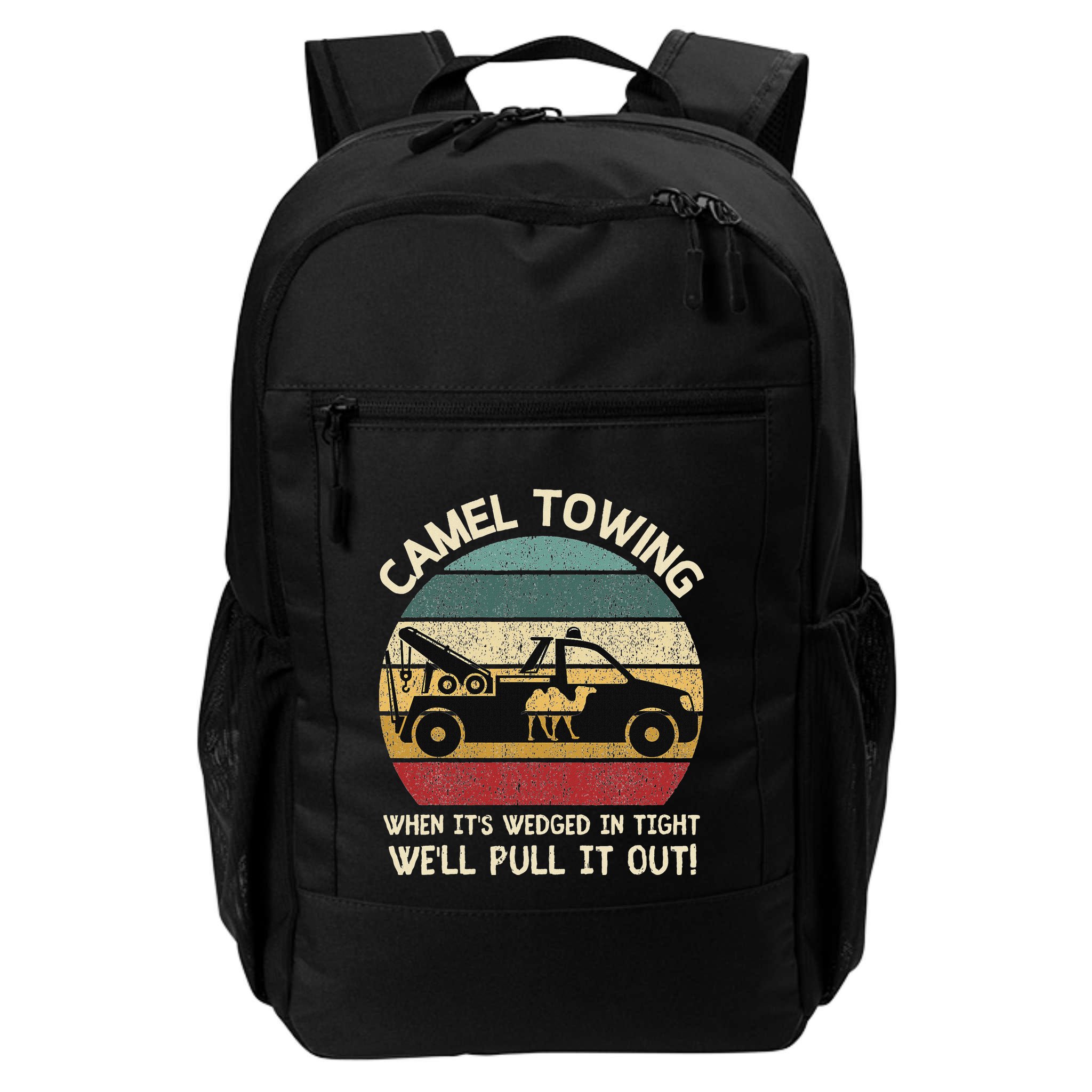 Camel Towing Retro Adult Humor Saying Funny Halloween Gifts Backpack