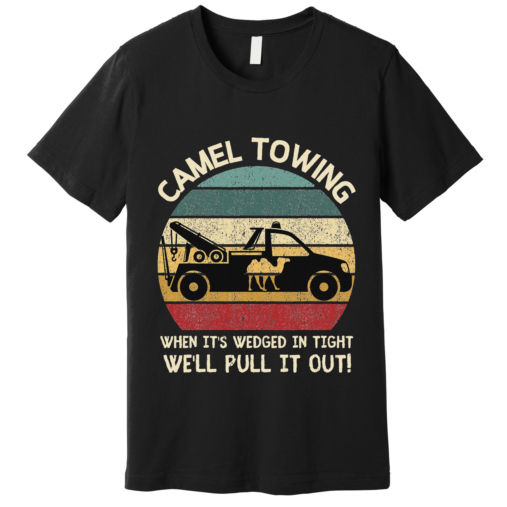 Camel Towing Retro Adult Humor Saying Funny Halloween Gifts Premium T-Shirt