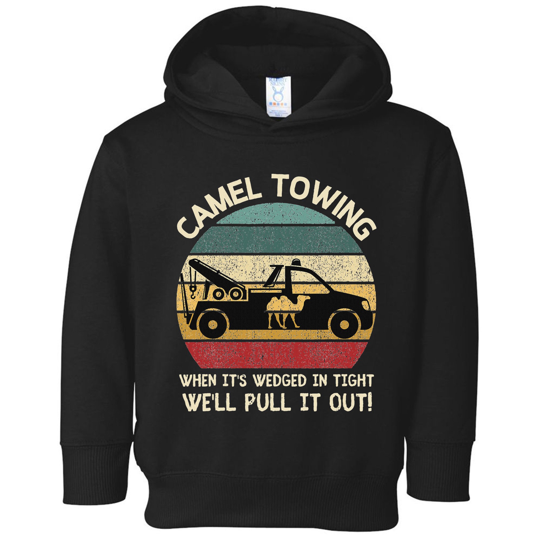 Camel Towing Retro Adult Humor Saying Funny Halloween Gifts Toddler Hoodie