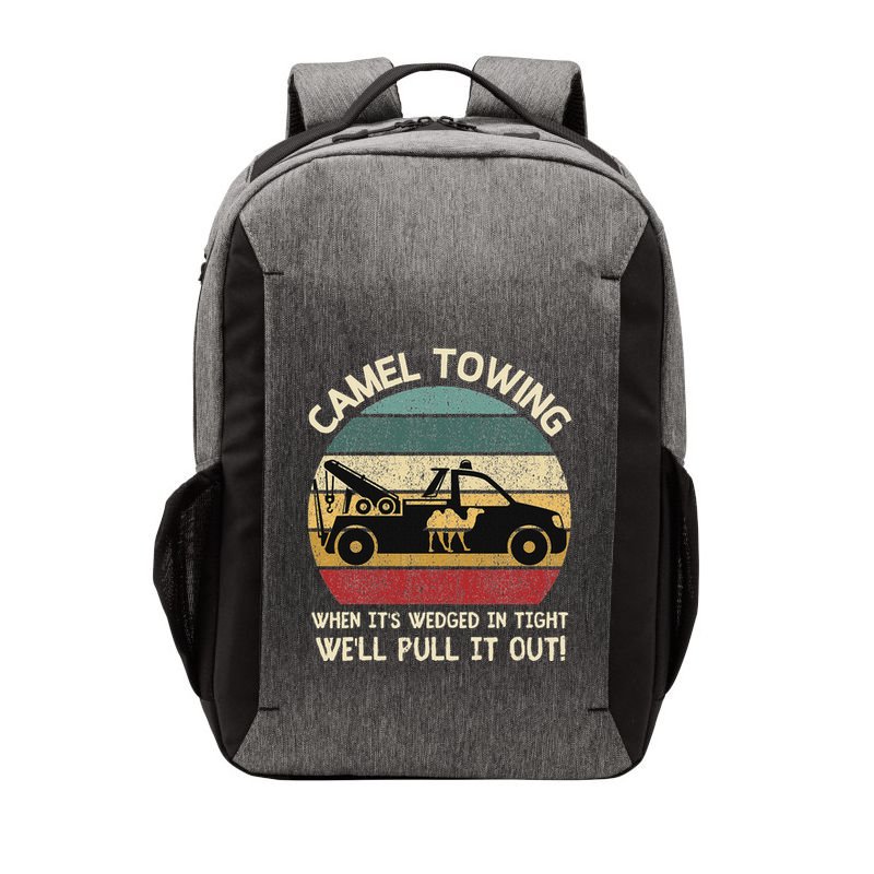 Camel Towing Retro Adult Humor Saying Funny Halloween Gifts Vector Backpack