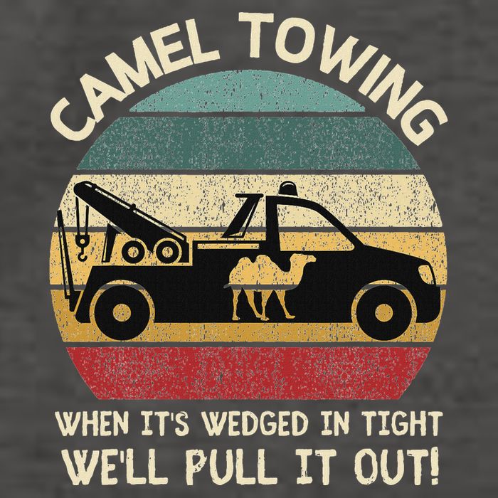 Camel Towing Retro Adult Humor Saying Funny Halloween Gifts Vector Backpack