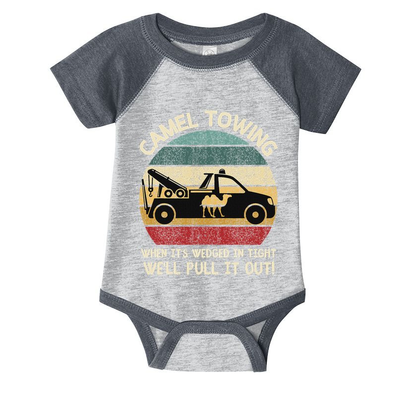 Camel Towing Retro Adult Humor Saying Funny Halloween Gifts Infant Baby Jersey Bodysuit