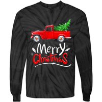 Christmas Tree Red Truck Pajama Vintage Buffalo Plaid Truck Tie-Dye Long Sleeve Shirt