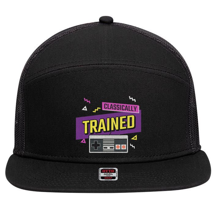 Classically Trained Retro Video Game 80s 7 Panel Mesh Trucker Snapback Hat