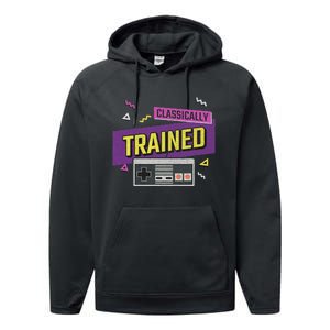 Classically Trained Retro Video Game 80s Performance Fleece Hoodie