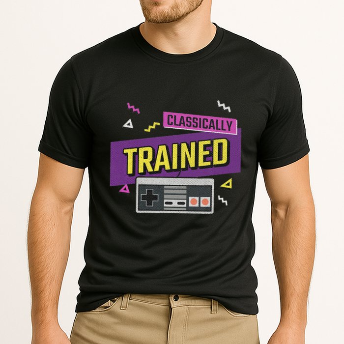 Classically Trained Retro Video Game 80s Performance Shirt