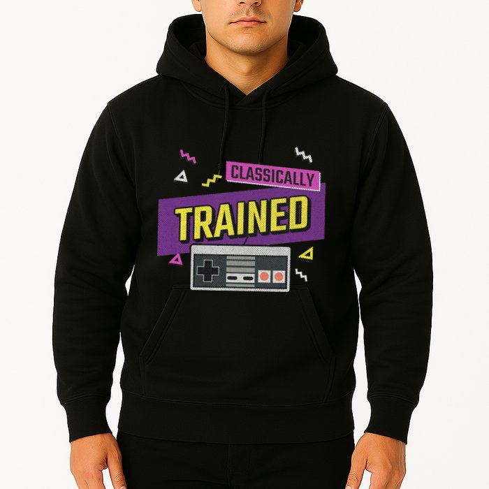 Classically Trained Retro Video Game 80s Hoodie