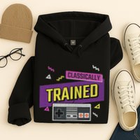 Classically Trained Retro Video Game 80s Hoodie