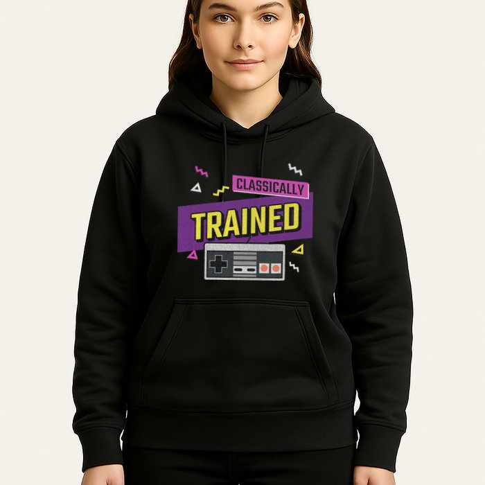 Classically Trained Retro Video Game 80s Hoodie
