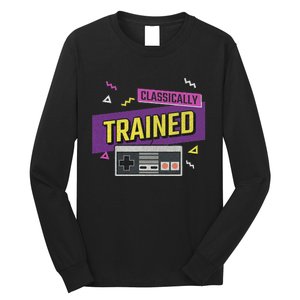 Classically Trained Retro Video Game 80s Long Sleeve Shirt