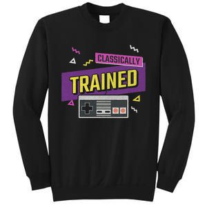 Classically Trained Retro Video Game 80s Sweatshirt