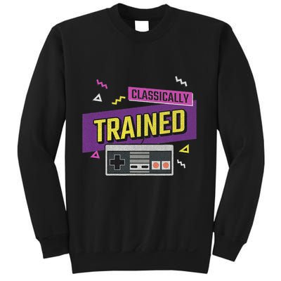 Classically Trained Retro Video Game 80s Sweatshirt