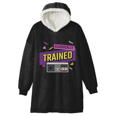 Classically Trained Retro Video Game 80s Hooded Wearable Blanket