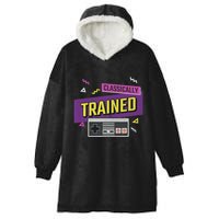 Classically Trained Retro Video Game 80s Hooded Wearable Blanket