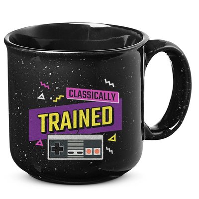 Classically Trained Retro Video Game 80s 15oz Campfire Ceramic Mug