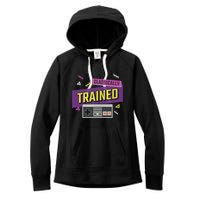 Classically Trained Retro Video Game 80s Women's Fleece Hoodie