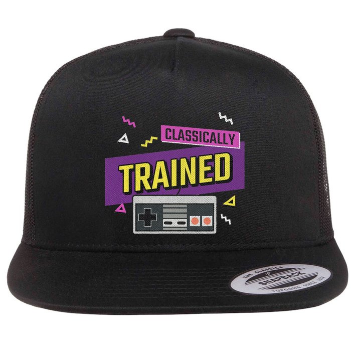 Classically Trained Retro Video Game 80s Flatbill Hat