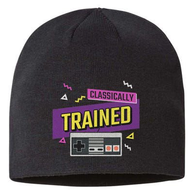 Classically Trained Retro Video Game 80s Sustainable Beanie