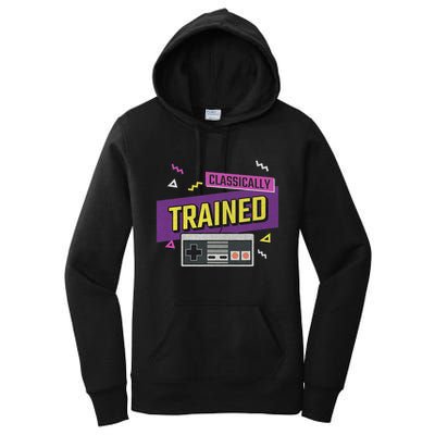 Classically Trained Retro Video Game 80s Women's Pullover Hoodie