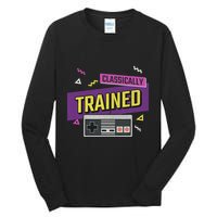 Classically Trained Retro Video Game 80s Tall Long Sleeve T-Shirt