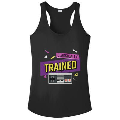 Classically Trained Retro Video Game 80s Ladies PosiCharge Competitor Racerback Tank