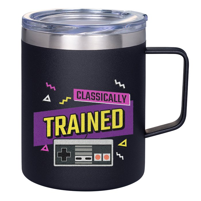 Classically Trained Retro Video Game 80s 12oz Stainless Steel Coffee Mug