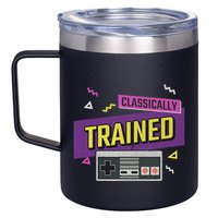 Classically Trained Retro Video Game 80s 12oz Stainless Steel Coffee Mug