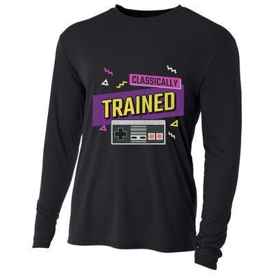 Classically Trained Retro Video Game 80s Cooling Performance Long Sleeve Crew