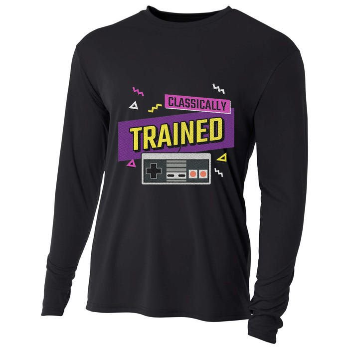 Classically Trained Retro Video Game 80s Cooling Performance Long Sleeve Crew