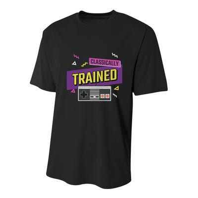 Classically Trained Retro Video Game 80s Youth Performance Sprint T-Shirt