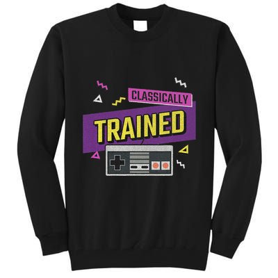 Classically Trained Retro Video Game 80s Tall Sweatshirt