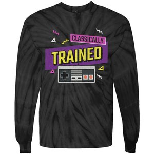 Classically Trained Retro Video Game 80s Tie-Dye Long Sleeve Shirt