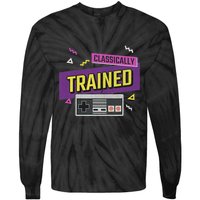 Classically Trained Retro Video Game 80s Tie-Dye Long Sleeve Shirt