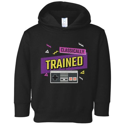 Classically Trained Retro Video Game 80s Toddler Hoodie