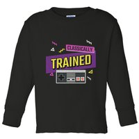 Classically Trained Retro Video Game 80s Toddler Long Sleeve Shirt