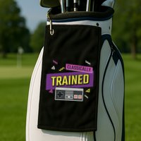 Classically Trained Retro Video Game 80s Golf Towel