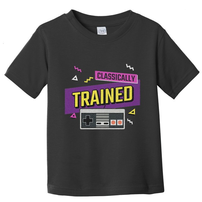 Classically Trained Retro Video Game 80s Toddler T-Shirt