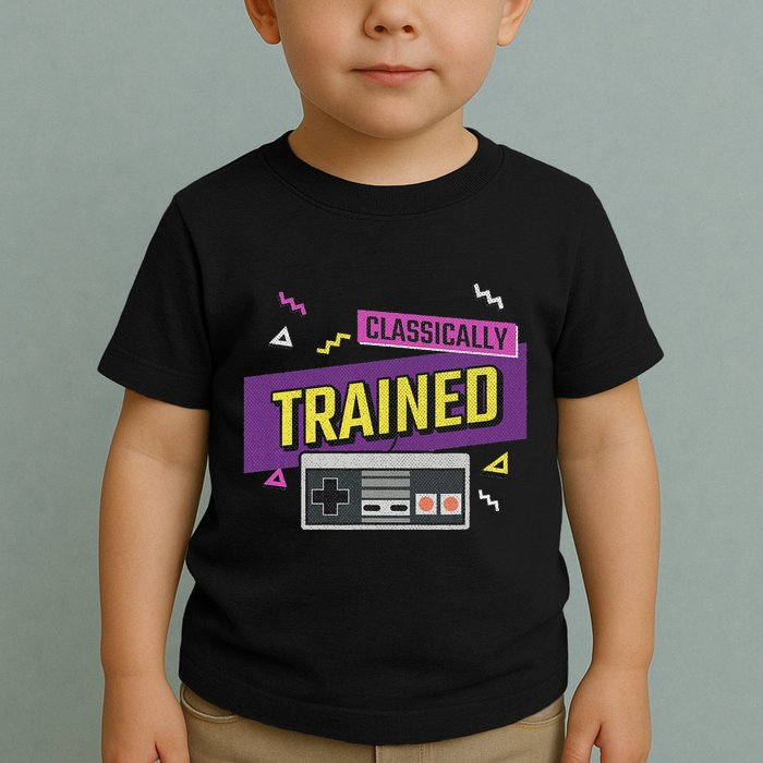 Classically Trained Retro Video Game 80s Toddler T-Shirt