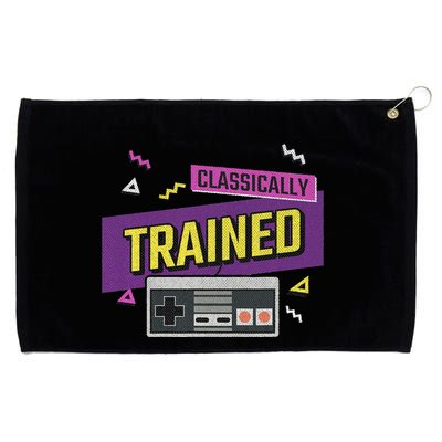 Classically Trained Retro Video Game 80s Grommeted Golf Towel
