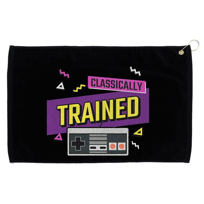 Classically Trained Retro Video Game 80s Grommeted Golf Towel