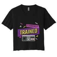 Classically Trained Retro Video Game 80s Crop Top