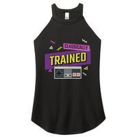 Classically Trained Retro Video Game 80s Women's Perfect Tri Rocker Tank