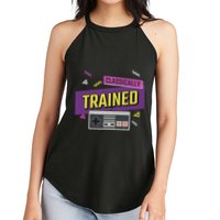 Classically Trained Retro Video Game 80s Women's Perfect Tri Rocker Tank